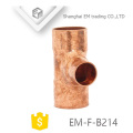 EM-F-B214 Manufacturers copper tee pipe fittings